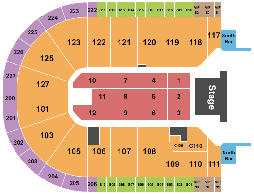 Acrisure Arena James Taylor Seating Chart